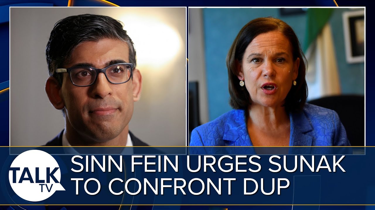 Mary Lou McDonald Says It’s Sunak’s “Duty” To Convince DUP To Return To Stormont