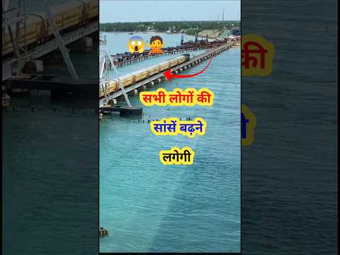 is tarah ki journey me mood taja ho jata h | pumban bridge increase heart beat #railway #train #rail