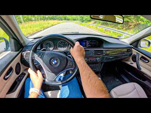 2013 BMW 3 E90 (2.0 Diesel 163 hp) | POV Test Drive #2458 Joe Black