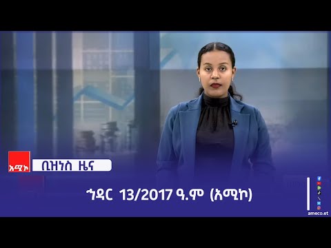 ቢዝነስ ዜና: ኅዳር 13/2017 ዓ.ም (አሚኮ)