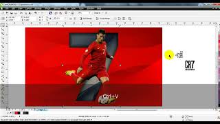 cristiano ronaldo Portrait  #ahsan_sabri #illustrator #learncoreldraw