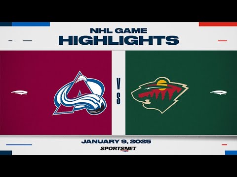 NHL Highlights | Avalanche vs. Wild - January 9, 2025