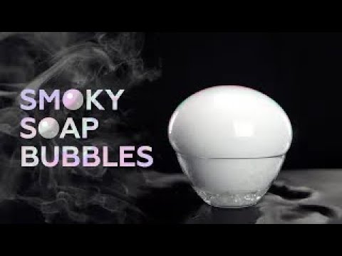 How to make smoke bubble experiment at home!