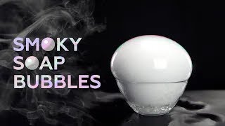 How to make smoke bubble experiment at home!