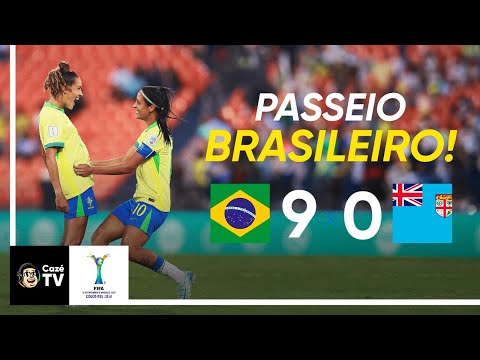 BRASIL 9 X 0 FIJI | MELHORES MOMENTOS | FASE DE GRUPOS | 1ª RODADA | COPA DO MUNDO SUB-20 FEMININA