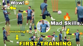 INSANE SKILLS🔥CHRISTIAN MOSQUERA “SHOCKED”😳TEAMMATES AT FIRST TRAINING IN SINGAPORE,Arsenal Training