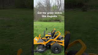 Just like the masters#golf #lawncare #masters