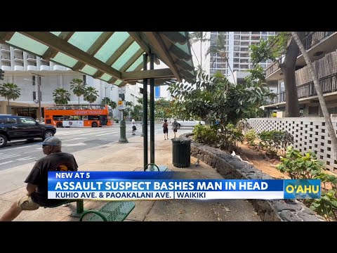 YouTube video thumbnail: Man Critically Injured in Waikiki bus Stop Assault