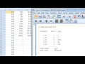 Stem and Leaf Plots in SPSS