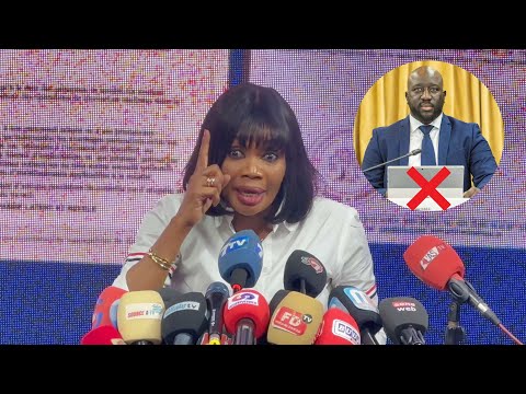 Direct • Maimouna Ndour Faye face à la presse national