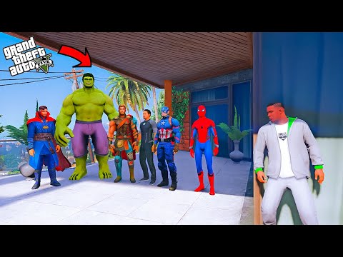 GTA 5 : Franklin Playing Chupan Chupai With Avengers & Friends in GTA 5 ! A.K GAME WORLD