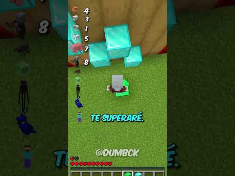 ¡Desafío de altura vs Habilidades increíbles de los mobs! ⛏️ #shorts