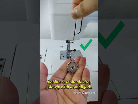 How to Check Bobbin Tension with a Simple Drop Test #sewingmachineproblems #tailoringtips