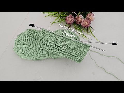 Wow 🧶 İki Şiş Kolay Yelek, Hırka, Battaniye ve Atkı Bere Örgü Modeli #knitting