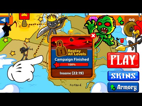 Stick War Legacy Secret Mission Unlocked Insane  All Levels Campaign Finished | Stick War Legacy