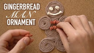 DIY Macrame Tutorial: Holiday/Christmas - String Gingerbread Ornaments with Felt!