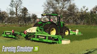 FS25 | John Deere 6R 250 Mowing Late Grass