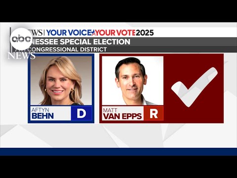 YouTube video thumbnail: Trump-Backed Republican Wins Tennessee Special Election for House Seat