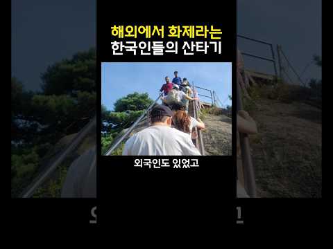 해외에서 화제라는 한국인들의 산타기