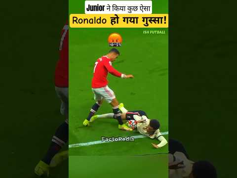 😭Why Ronaldo Hit Junior? #shorts #ronaldo #football #soccer