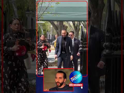 Nayib Bukele rompió el protocolo de seguridad de la Casa Blanca para saludar a los salvadoreños
