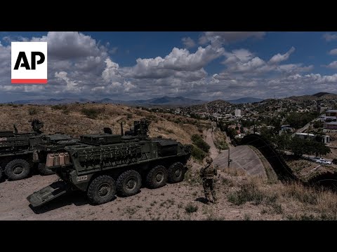 YouTube video thumbnail: Thousands of US Troops Patrol the Mexico Border Under Trump's Emergency Declaration