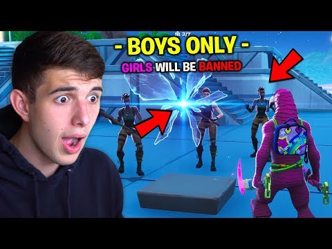 I Snuck GIRLS into This BOYS ONLY Fortnite Server..