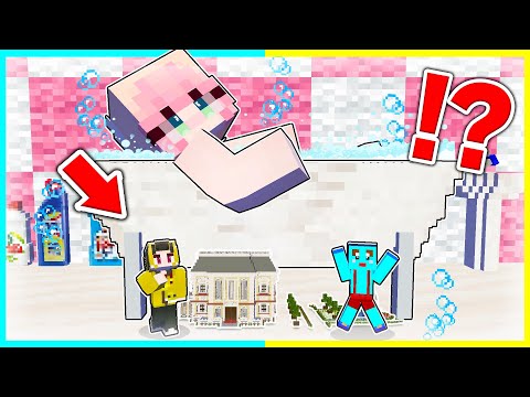 女の子のお風呂の下に秘密基地をつくるマインクラフト✨【まいくら / マインクラフト】