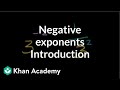 Exploring Negative Exponents in Algebra