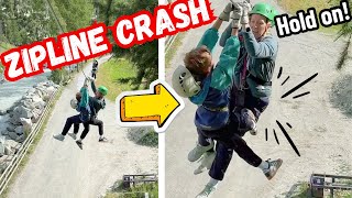Terrifying Zipline Crash in Switzerland 🇨🇭 