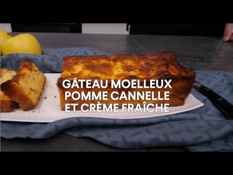 Moelleux pomme canelle et crème fraiche