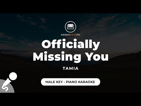 Officially Missing You – Tamia (Male Key – Piano Karaoke)