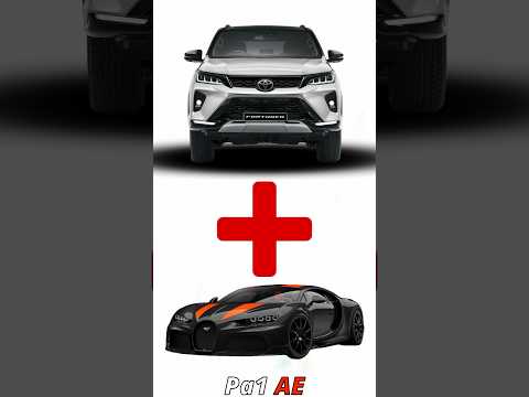 Epic Parody : I Mixed Toyota Fortuner And Bugatti Chiron 😂 Wait For It #toyota #fortuner #bugatti