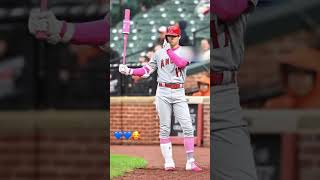 Why does #shoheiohtani love pink so much?#foryou #youtubeshorts #shors #baseball #mlb #mvp