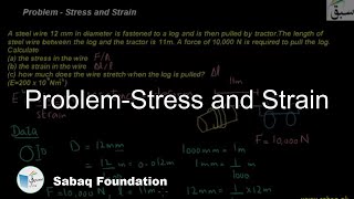 Problem-Stress and Strain