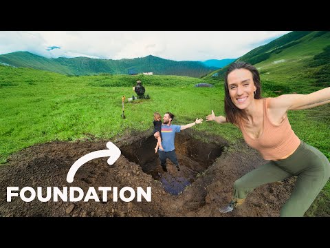 DIGGING THE FOUNDATION BY HAND // Building Our Own Home