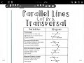 Exploring Parallel Lines and Transversals