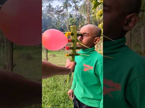 Creative Bamboo Build Inside Date Palm Branch