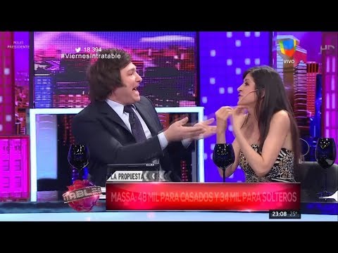 Javier Milei se enfrenta a la ultrakirchnerista Fernanda Vallejos, Intratables- 25/11/16