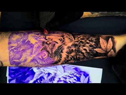 TATUAGEM DE CORUJA REALISTA