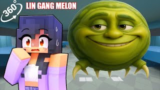 Aphmau Surviving Against LIN GANG MELON in Minecraft - Gameplay 360°