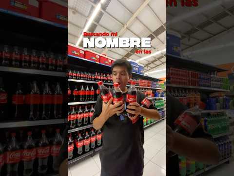 Buscando mi nombre en las botellas de Coca-Cola Guatemala 🇬🇹