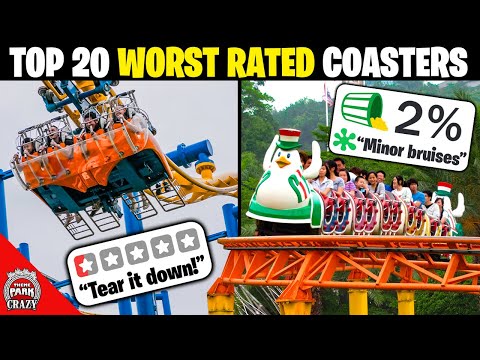 Top 20 WORST Rated Roller Coasters ON EARTH