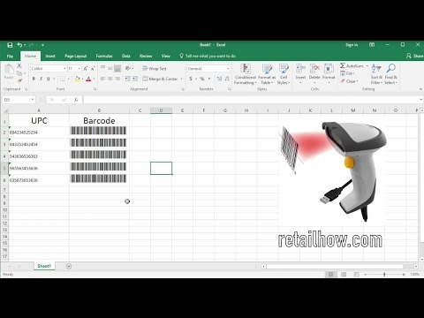 How to create barcode in Excel using barcode font