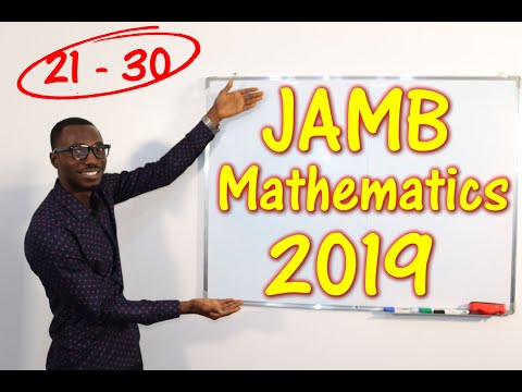 JAMB CBT Mathematics 2019 Past Questions 21 - 30