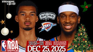 (LIVE) SGA vs WEMBY | San Antonio Spurs vs Oklahoma City Thunder NBA Live Stream #NBAXmas