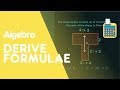 Understanding Deriving Formulae and Equations