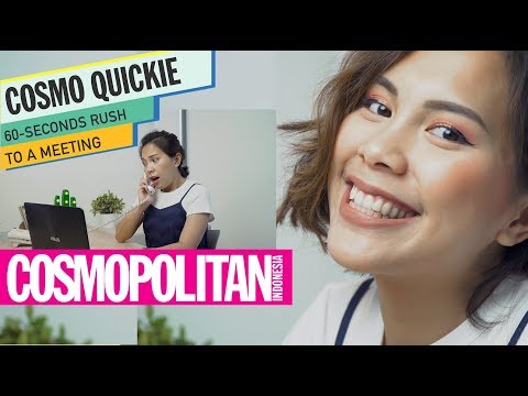 60-Seconds Rush to a Meeting Makeup Tutorial