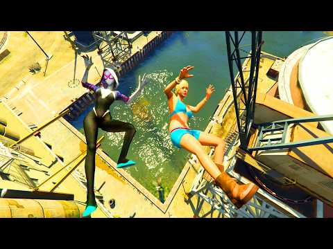 GTA V - Ragdolls And Fails Compilation V.83 (Spider Gwen Vs Tracey De Santa / Epic Ragdolls)