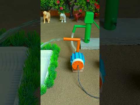 Mini hand pump project water with supply motor eating sheep idea #waterpump #shorts #442
